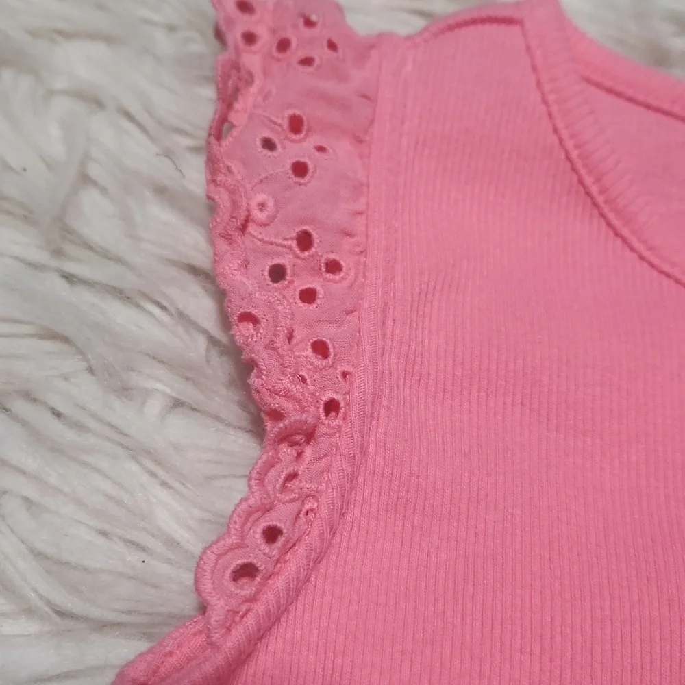 Baby Gap Eyelet Pink Tank Top- 4 Years